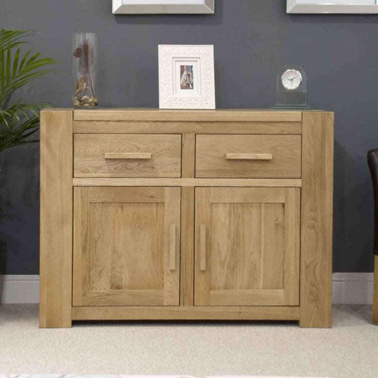 Homestyle Trend Solid Oak Medium Sideboard 2 Drawer 2 Door | Fully Assembled