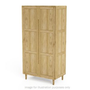 SCAROBE Scandic Oak Double Wardrobe