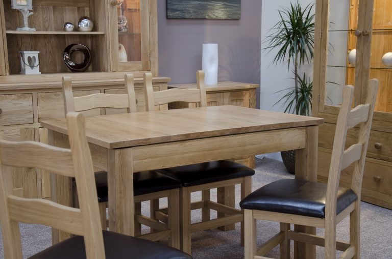 Homestyle Opus Solid Oak Milano Small Extending Dining Table