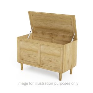 SCABB Scandic Oak Blanket Box