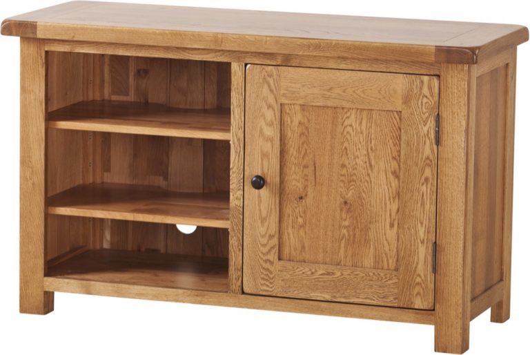 Country Rustic Oak Standard TV Cabinet | Fully Assembled