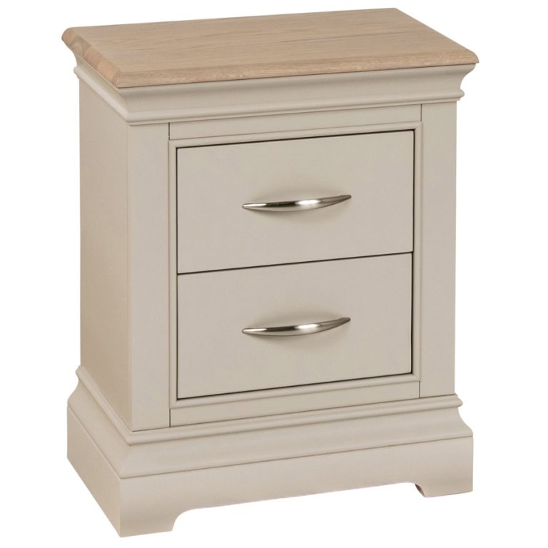 Cobble  Painted 2 Drawer Bedside Cabinet | Fully Assembled