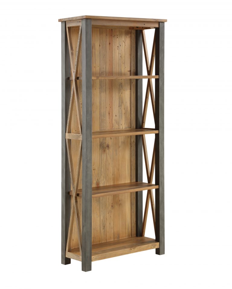 Urban Elegance Reclaimed Tall Bookcase | Fully Assembled