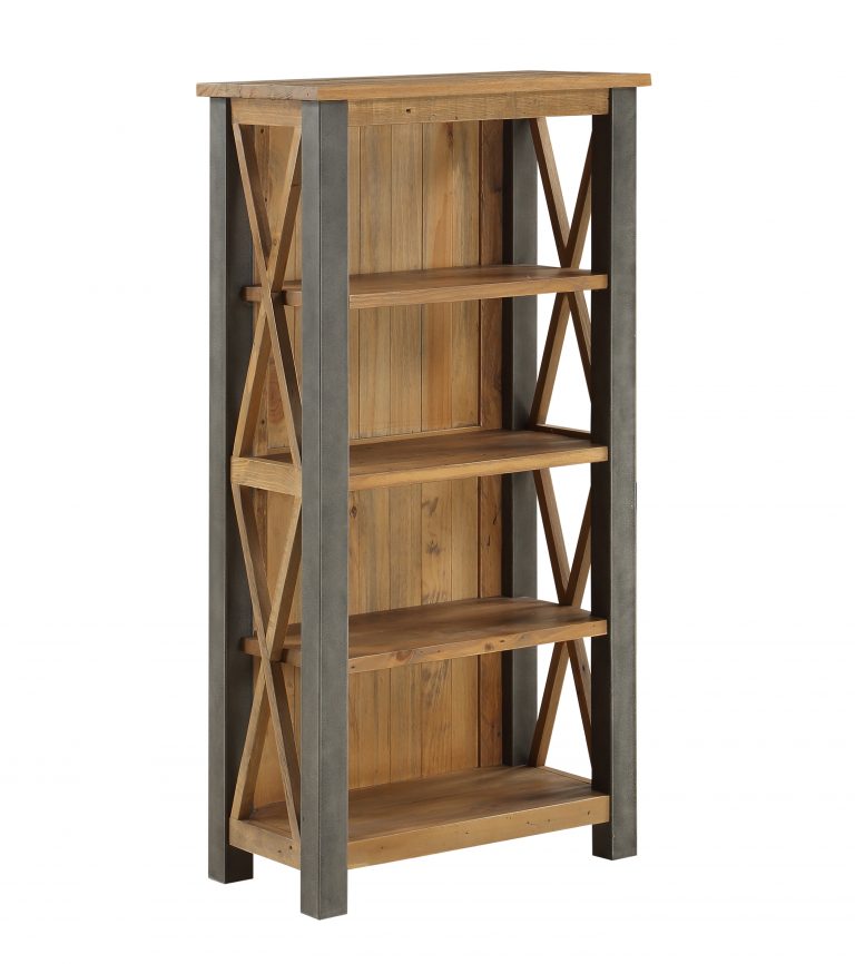 Urban Elegance Reclaimed Small Bookcase | Fully Assembled