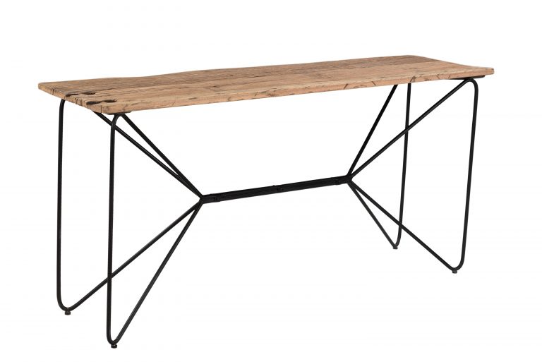 Cosgrove Butterfly Reclaimed Wood & Iron Console Table