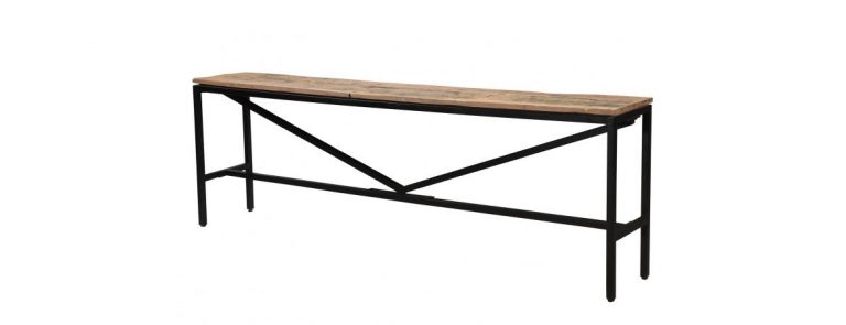 Cosgrove Reclaimed Wood Straight Leg Bar Bench for NEW23AT