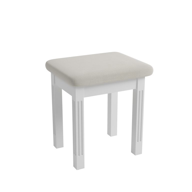 Windermere White Painted Dressing Table Stool