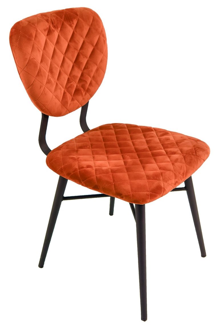Ranger Dining Chair – Copper Velvet (Pair)