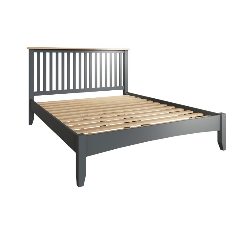 Lincoln Painted Grey 5′ King Size Bed