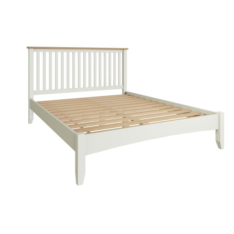 Lincoln Painted White 5′ King Size Bed