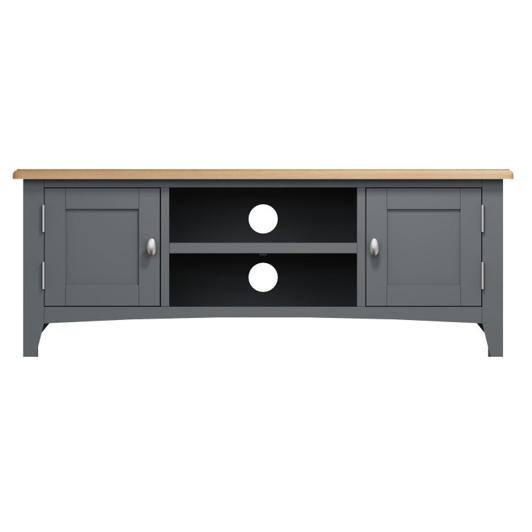 Lincoln Painted Grey Large TV Unit