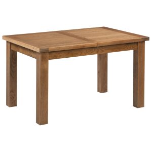 DOR094R_medium_extending_2_leaf_dining_table_dining_rustic_dark_oak_closed Windsor Rustic Oak Medium 2 Leaf Extending Dining Table_Closed