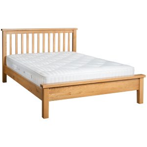 DOR046 Mattress Dorset Oak 5ft Slatted Bed with Mattress